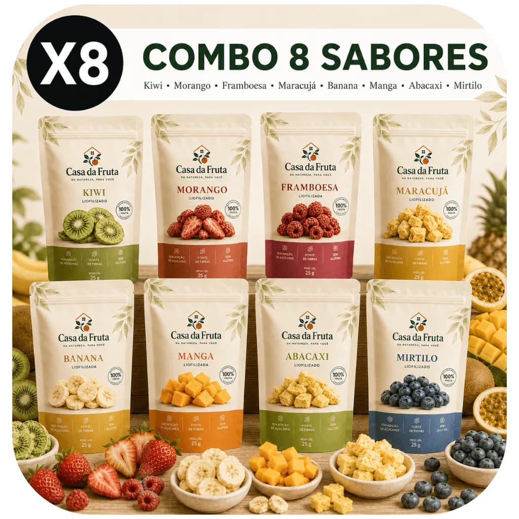 Combo 8 Sabores Desidratados